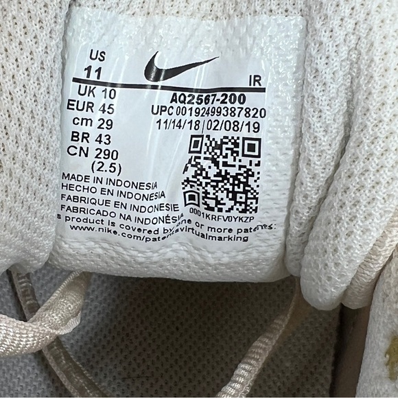 Nike Men's Air Max Tailwind IV 4 Desert Ore Team Orange [Size 11) AQ2567-200 - Picture 10 of 11